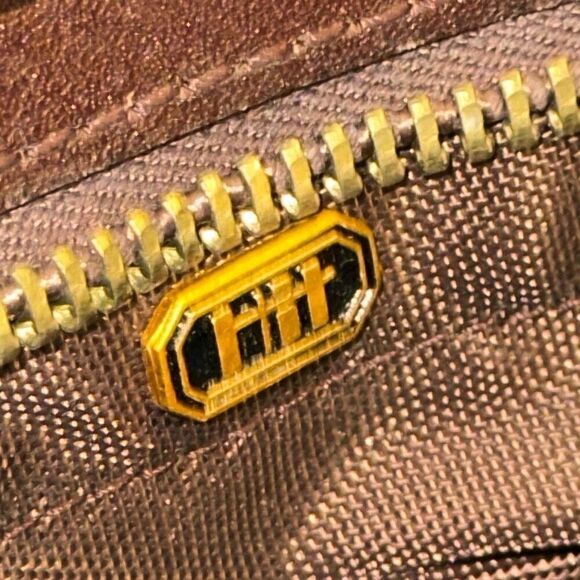 NWT Vintage HIT Briefcase Zip 3 pockets genuine leather brown - Picture 4 of 11